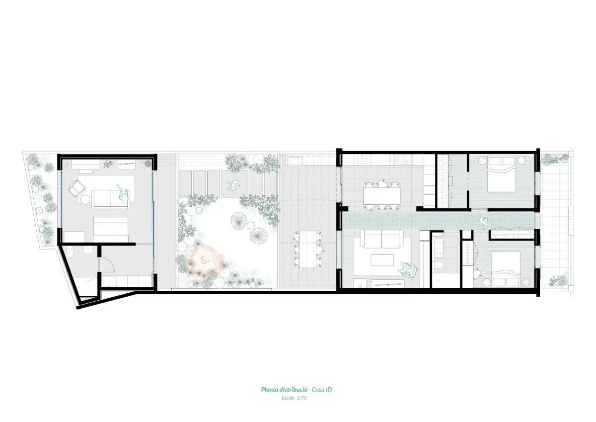Casa ID: reforma d’un habitatge unifamiliar a Santa Coloma de Farners — fotografia 1