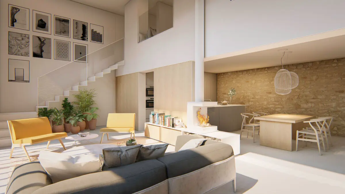 Habitatge a Colomers: renders