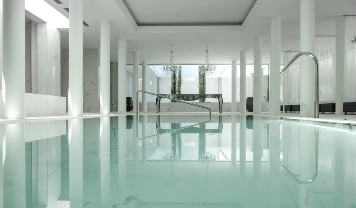 Piscina interior de l’hotel Termes Orion